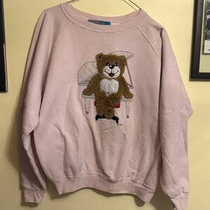 Vintage 80s Fuzzy Bear Sweatshirt